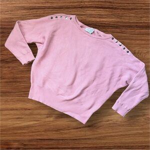 Pink Dolman Sleeve Sweater